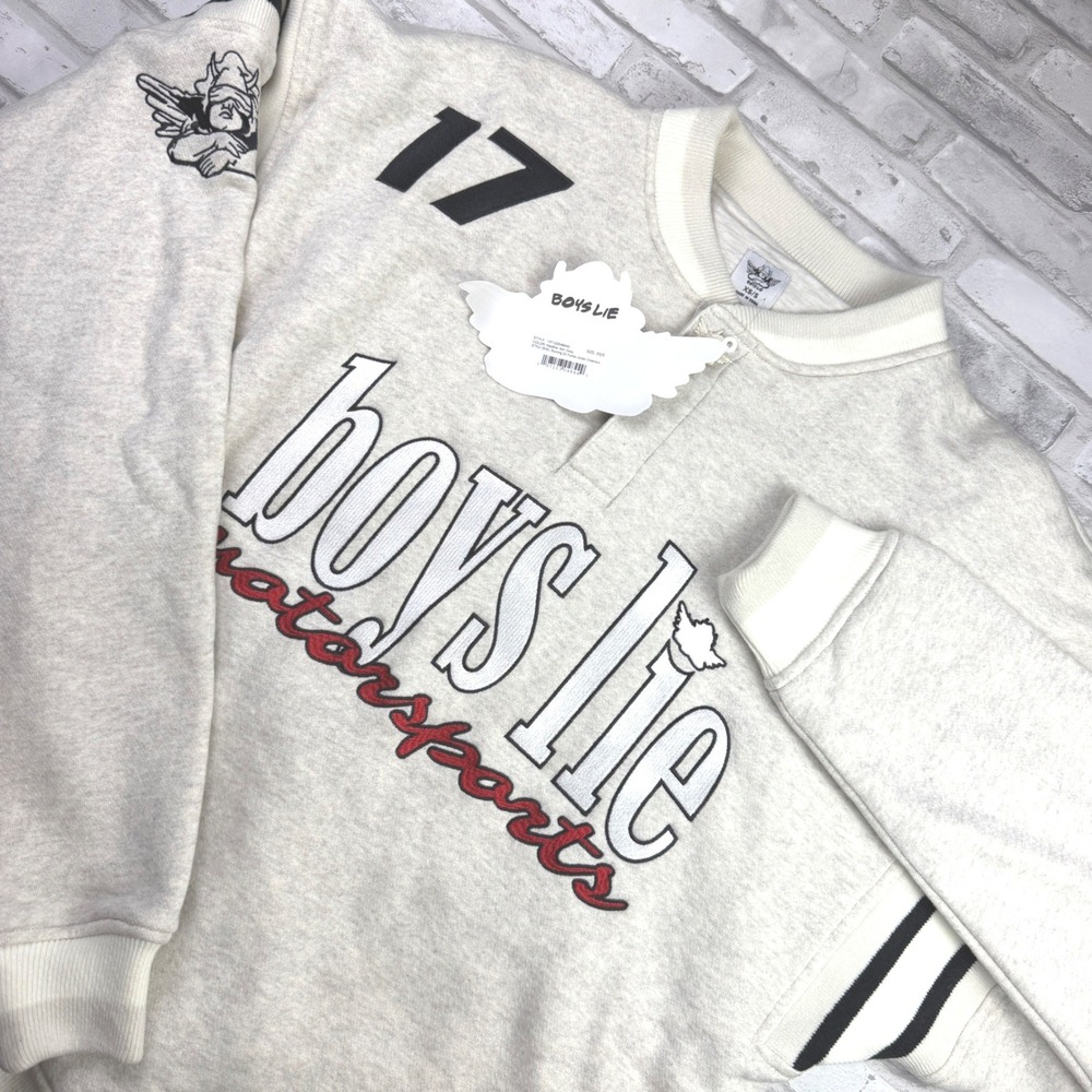 NWT Boys Lie Running on Fumes Jordan Crewneck Angels 17 XS/S NEW